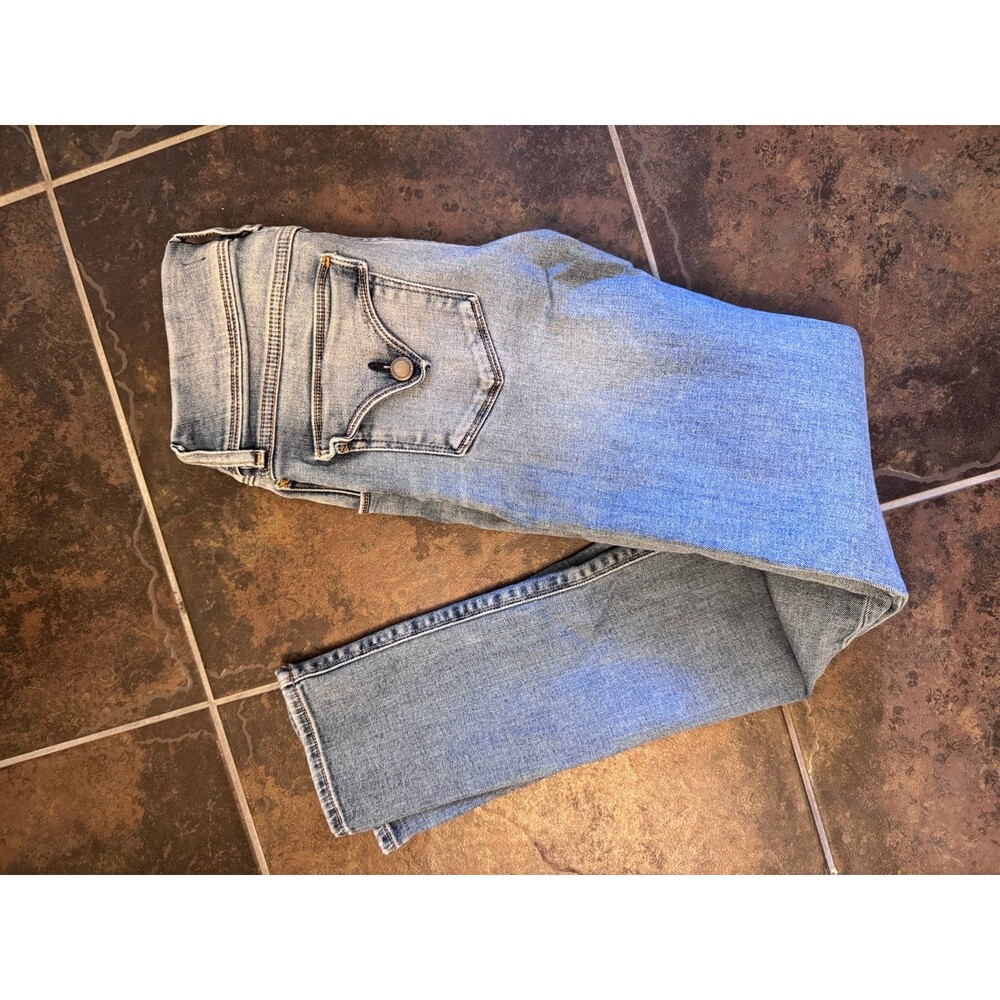 Hudson Collin Skinny Jeans Women’s 27 Light Wash Flap Pocket 29” Inseam